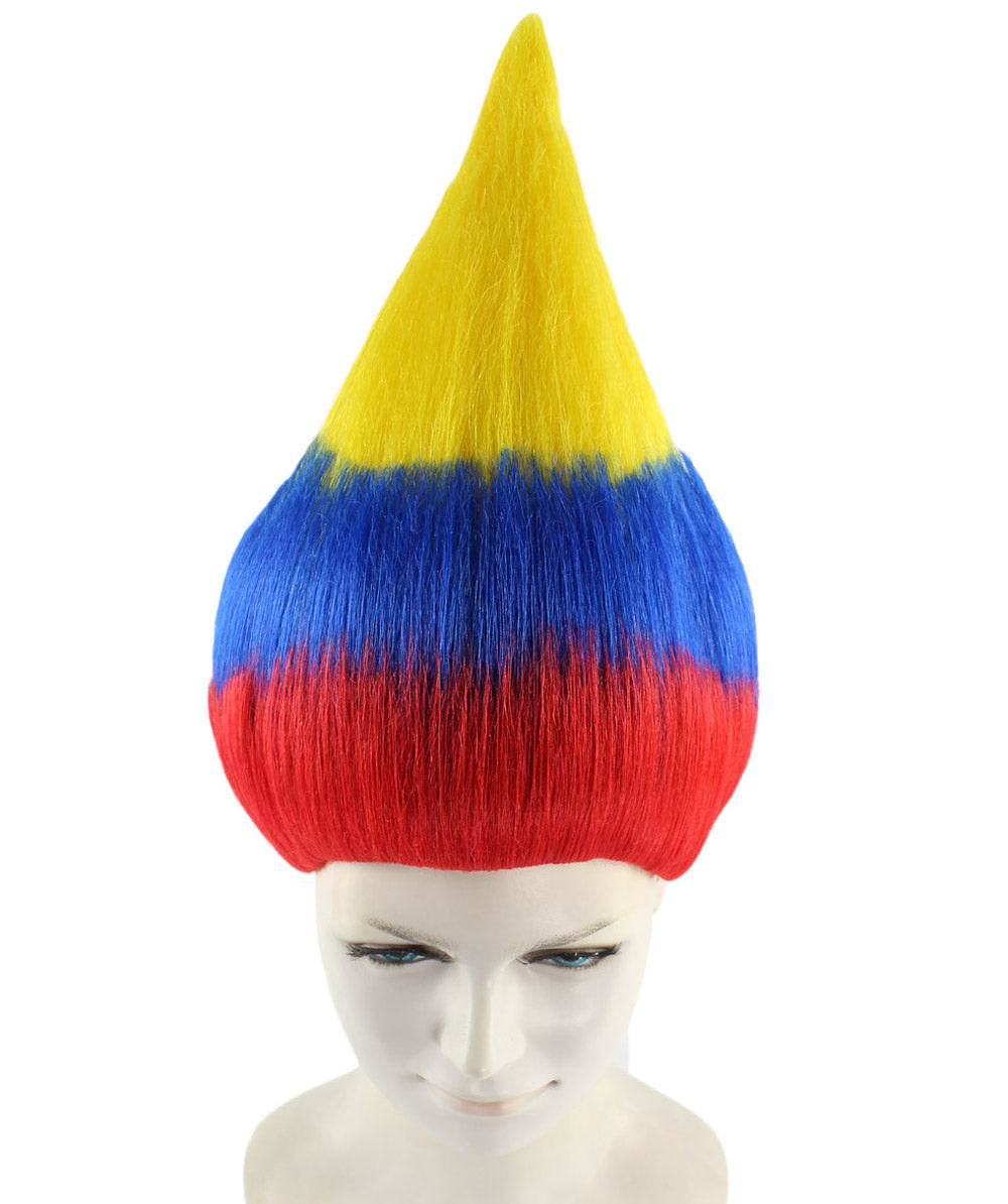 Colombia Flag Troll Wig
