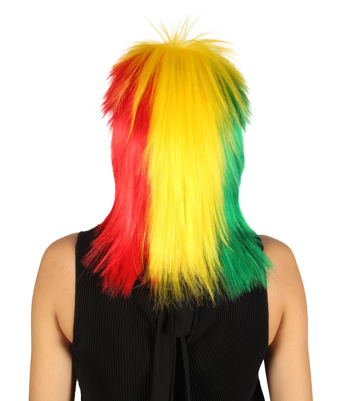 Senegal Flag Mullet Wig