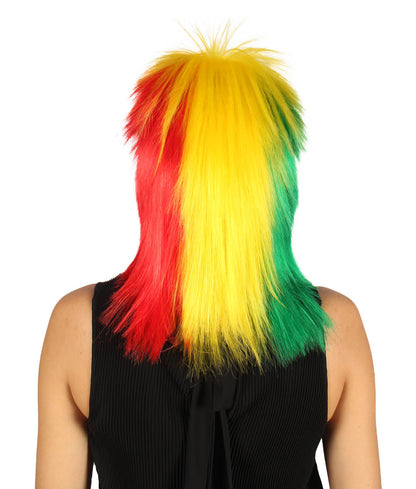 Senegal Flag Mullet Wig