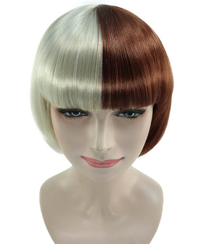 Blonde & Brown Two-tone Short Bob Wig