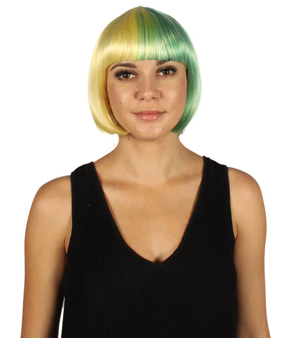 Women's Two-tone Short Bob Wig | Multiple Color Collection | Premium Breathable Capless Cap