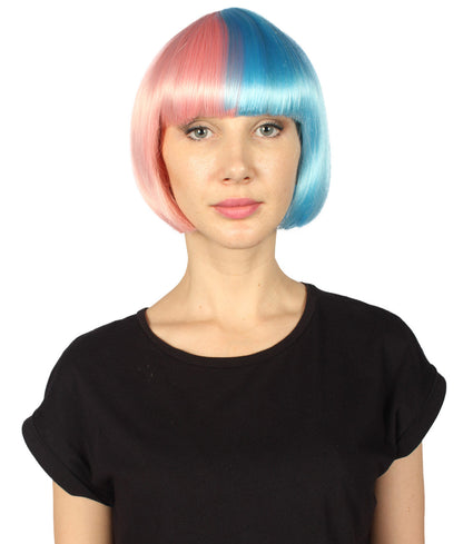 Women's Two-tone Short Bob Wig | Multiple Color Collection | Premium Breathable Capless Cap
