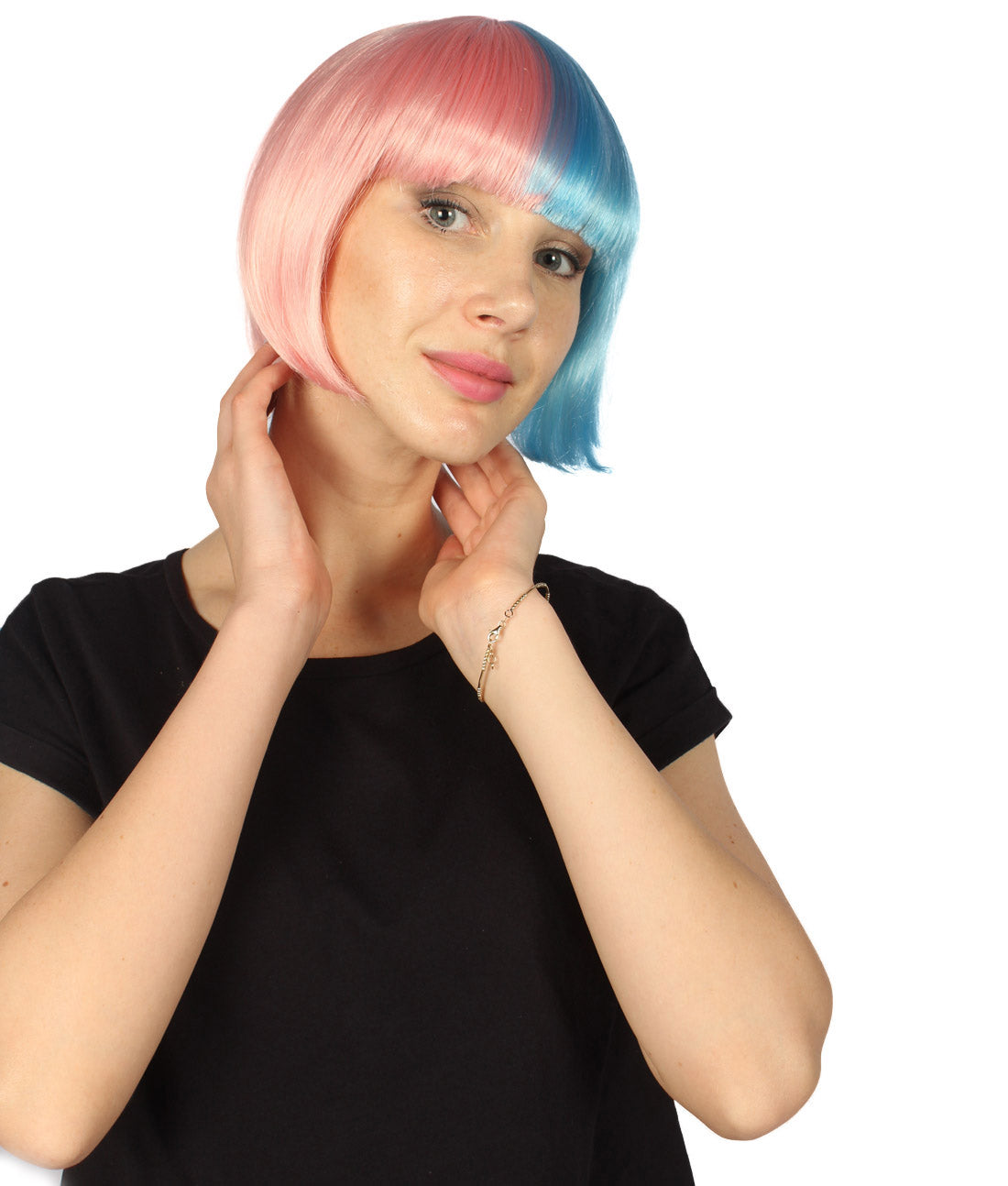 Women's Two-tone Short Bob Wig | Multiple Color Collection | Premium Breathable Capless Cap