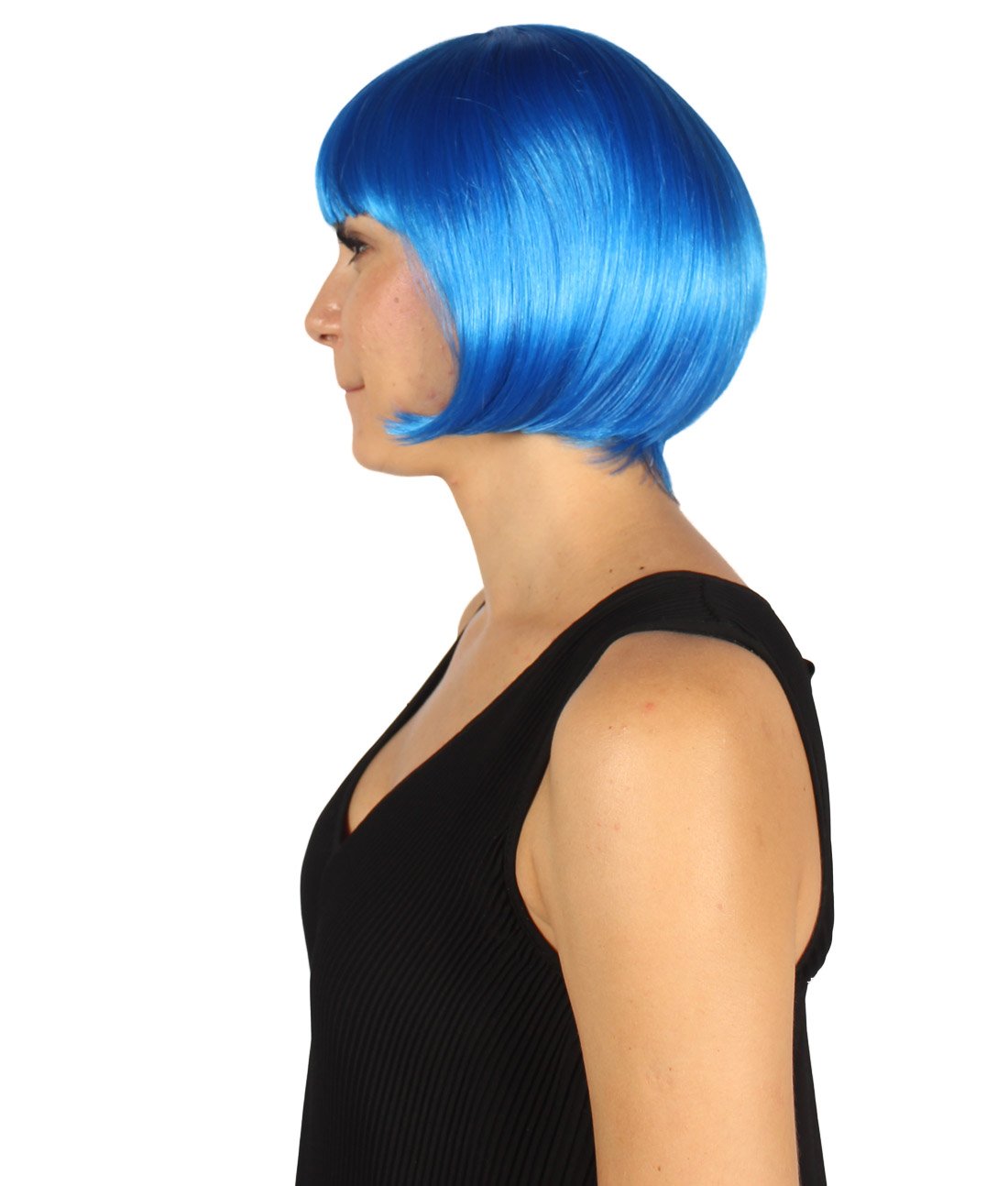 Yellow & Blue Two-tone Short Bob Wig
