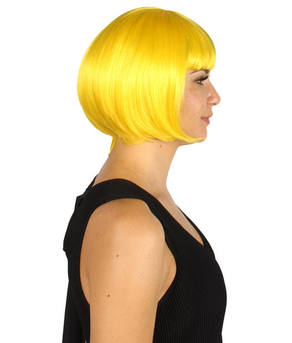 Yellow & Blue Two-tone Short Bob Wig