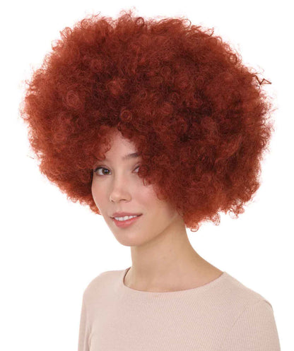 Short Afro Clown Unisex Wig | Fancy Halloween Wig Premium Breathable Capless Cap | Multicolor Options