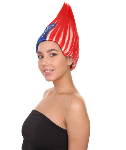 Unisex Flag Troll Wigs Collections| Premium Breathable Capless Cap