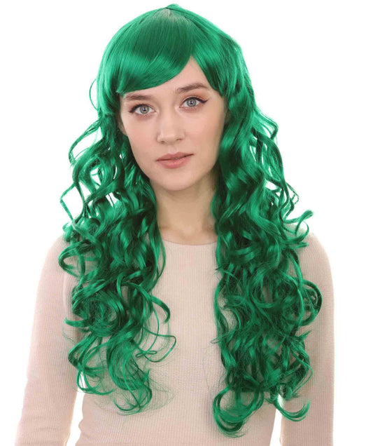 Long Green Wig