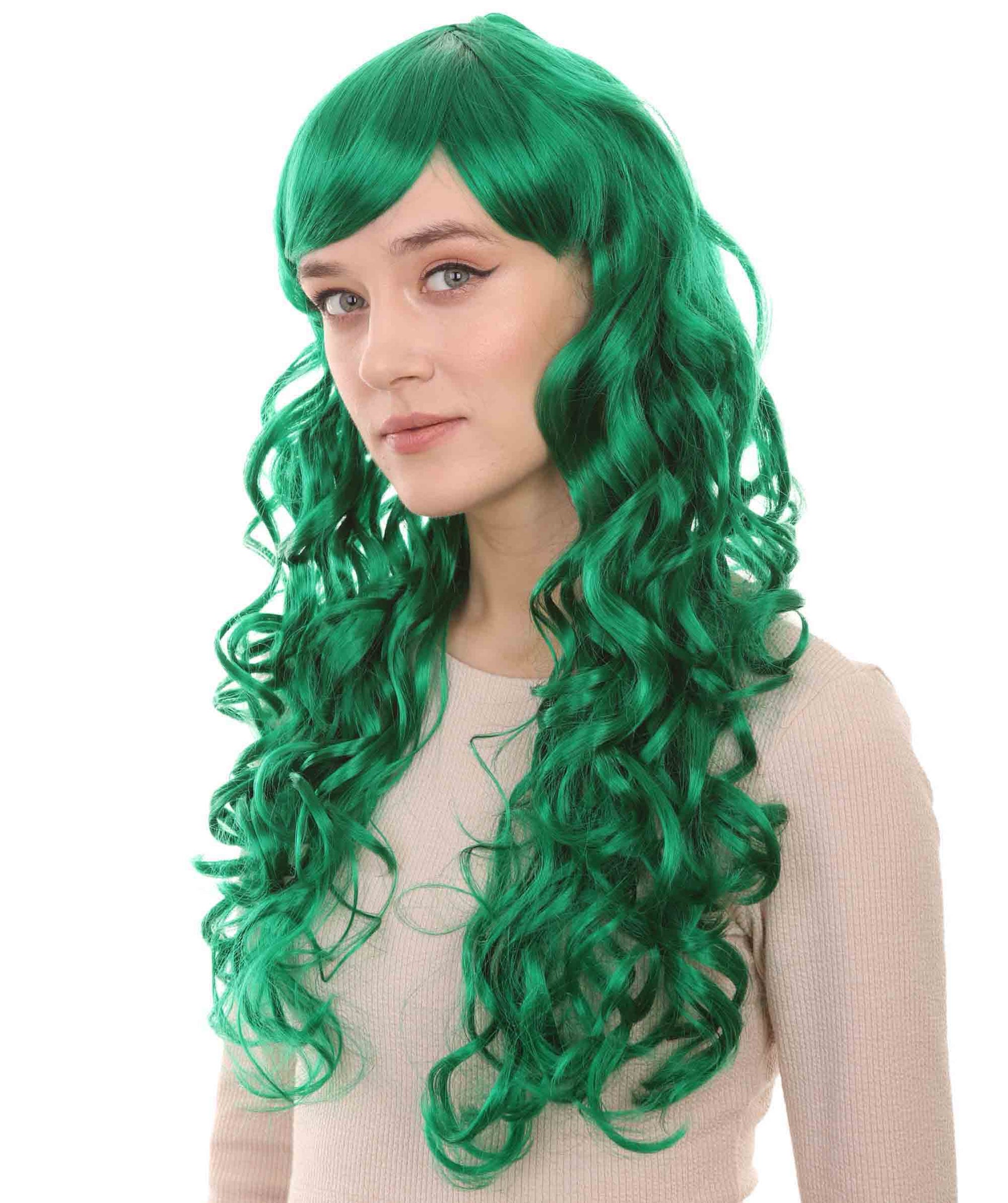 Long Green Wig