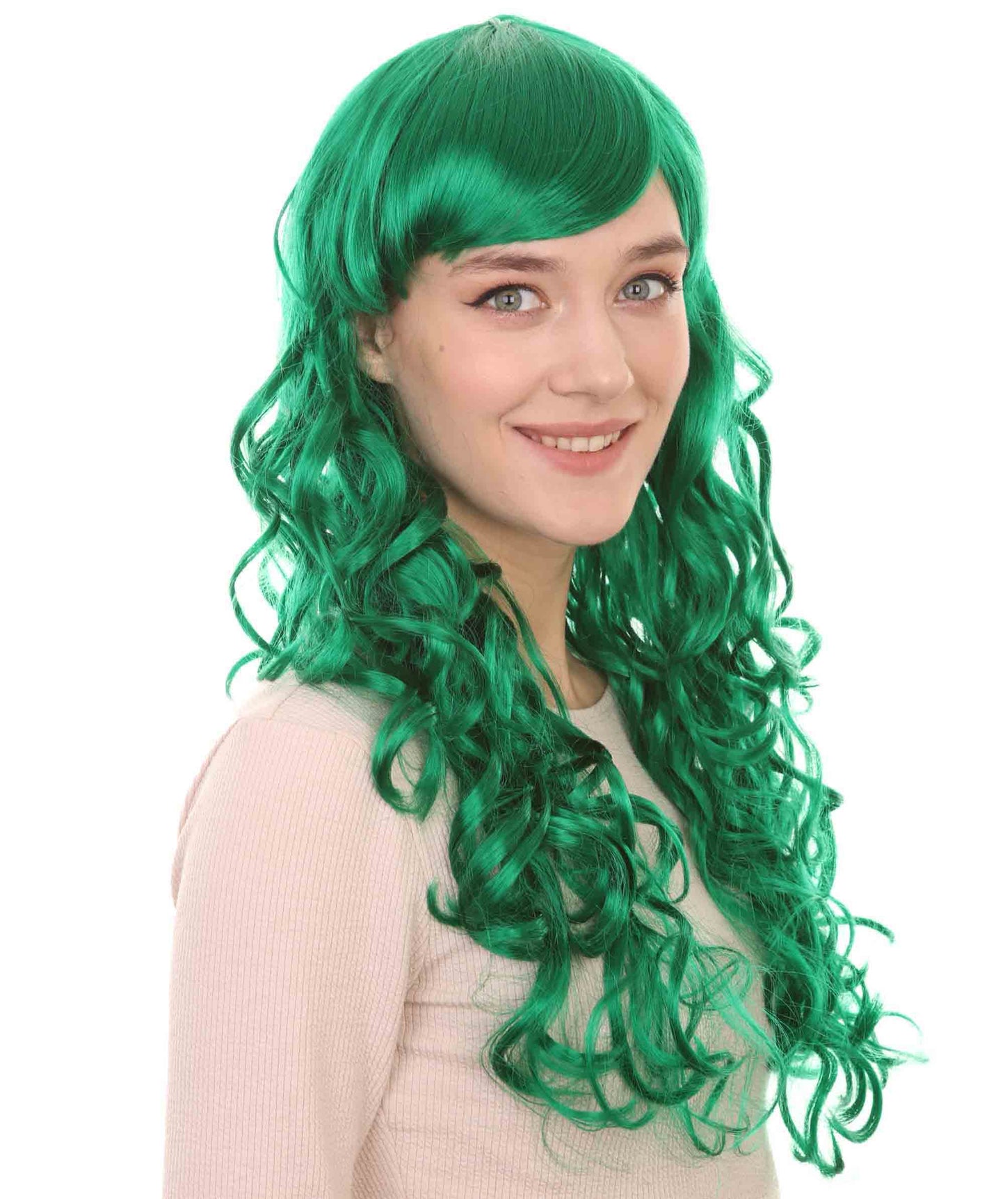 Long Green Wig