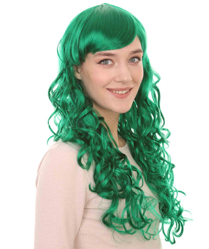 Long Green Wig