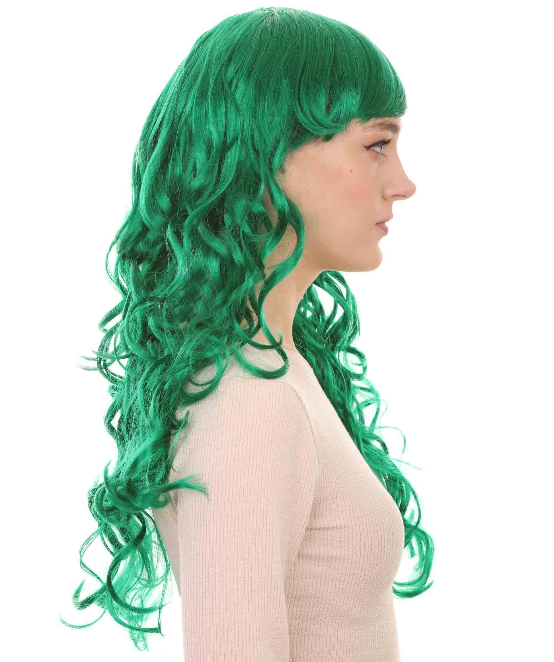 Long Green Wig