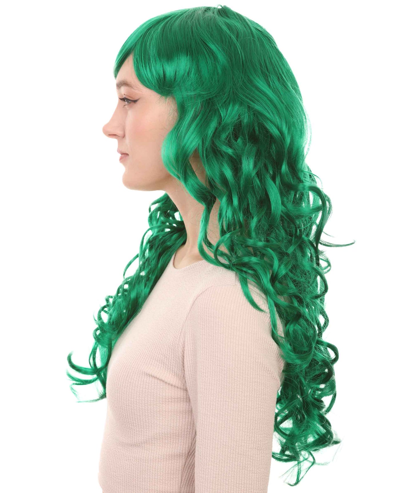 Long Green Wig