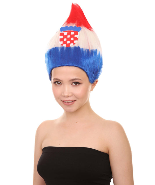 Croatia  Women's Flag Troll Wigs