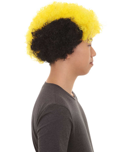 Sport Afro Fun Wig collection | Jumbo Red Yellow Wig