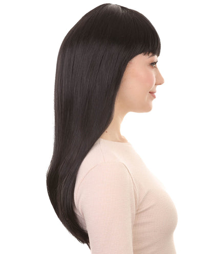 Womens Long Bob Wigs Collections |  Fancy Party Event Ready Halloween Wigs | Premium Breathable Capless Cap