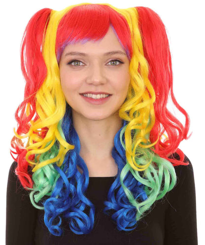 Long Wavy Cosplay Rainbow Wig