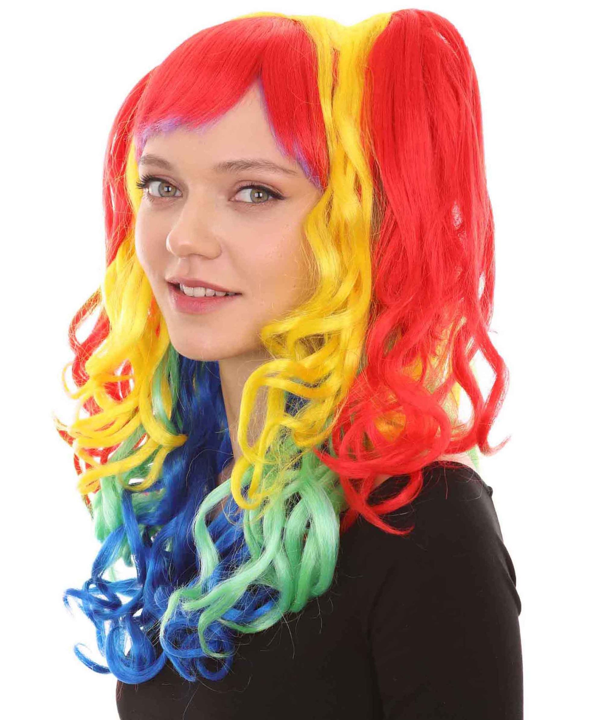 Long Wavy Cosplay Rainbow Wig