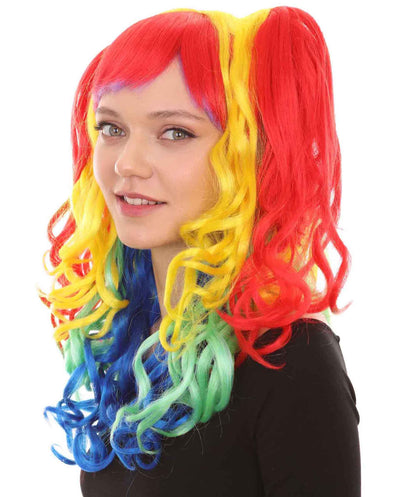 Long Wavy Cosplay Rainbow Wig