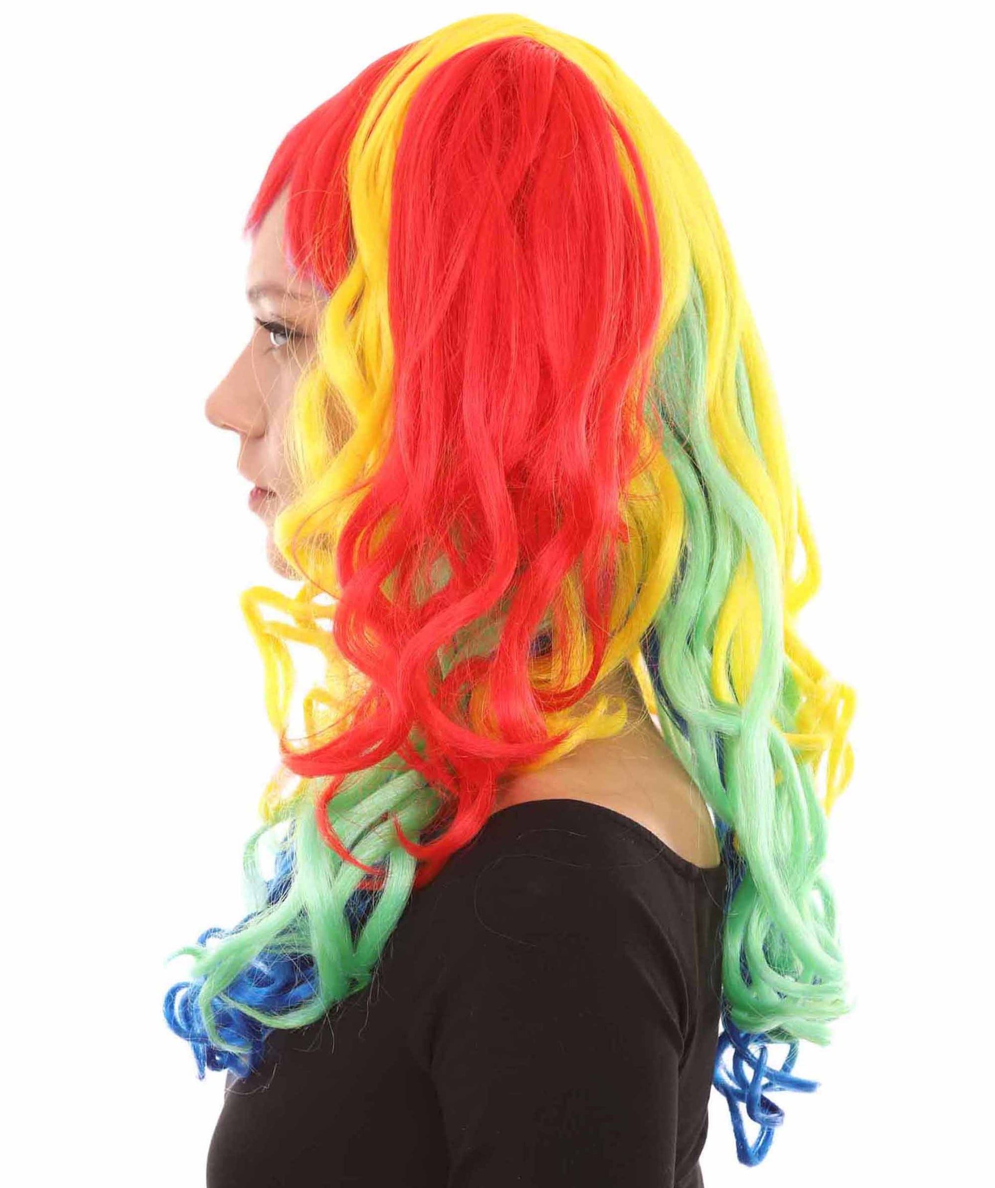 Long Wavy Cosplay Rainbow Wig