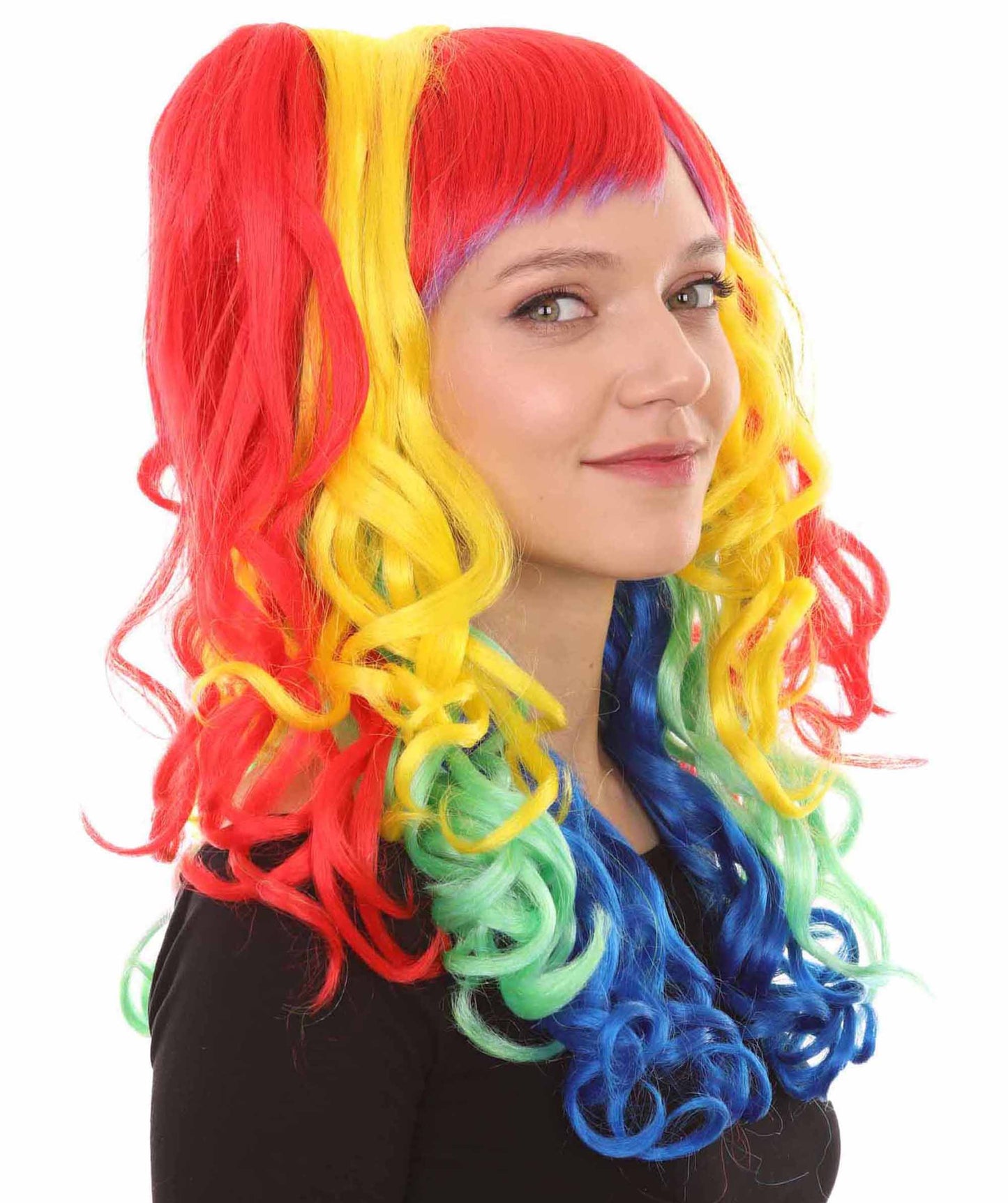 Long Wavy Cosplay Rainbow Wig