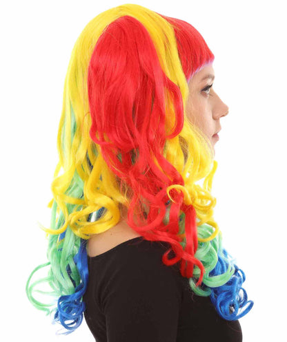 Long Wavy Cosplay Rainbow Wig