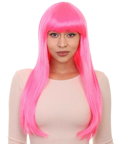 Womens Long Bob Wigs Collections |  Fancy Party Event Ready Halloween Wigs | Premium Breathable Capless Cap