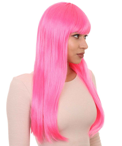 Womens Long Bob Wigs Collections |  Fancy Party Event Ready Halloween Wigs | Premium Breathable Capless Cap