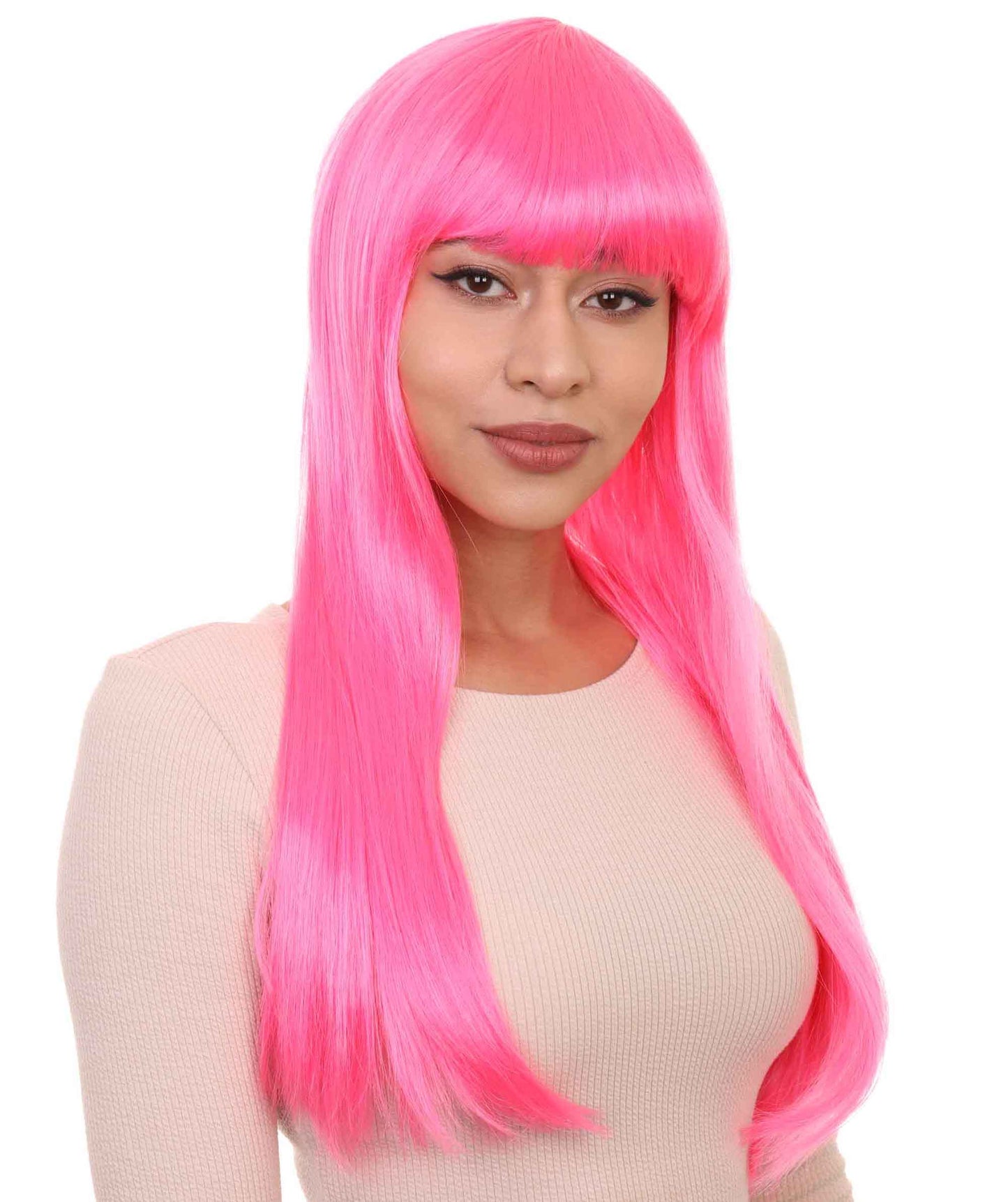 Womens Long Bob Wigs Collections |  Fancy Party Event Ready Halloween Wigs | Premium Breathable Capless Cap