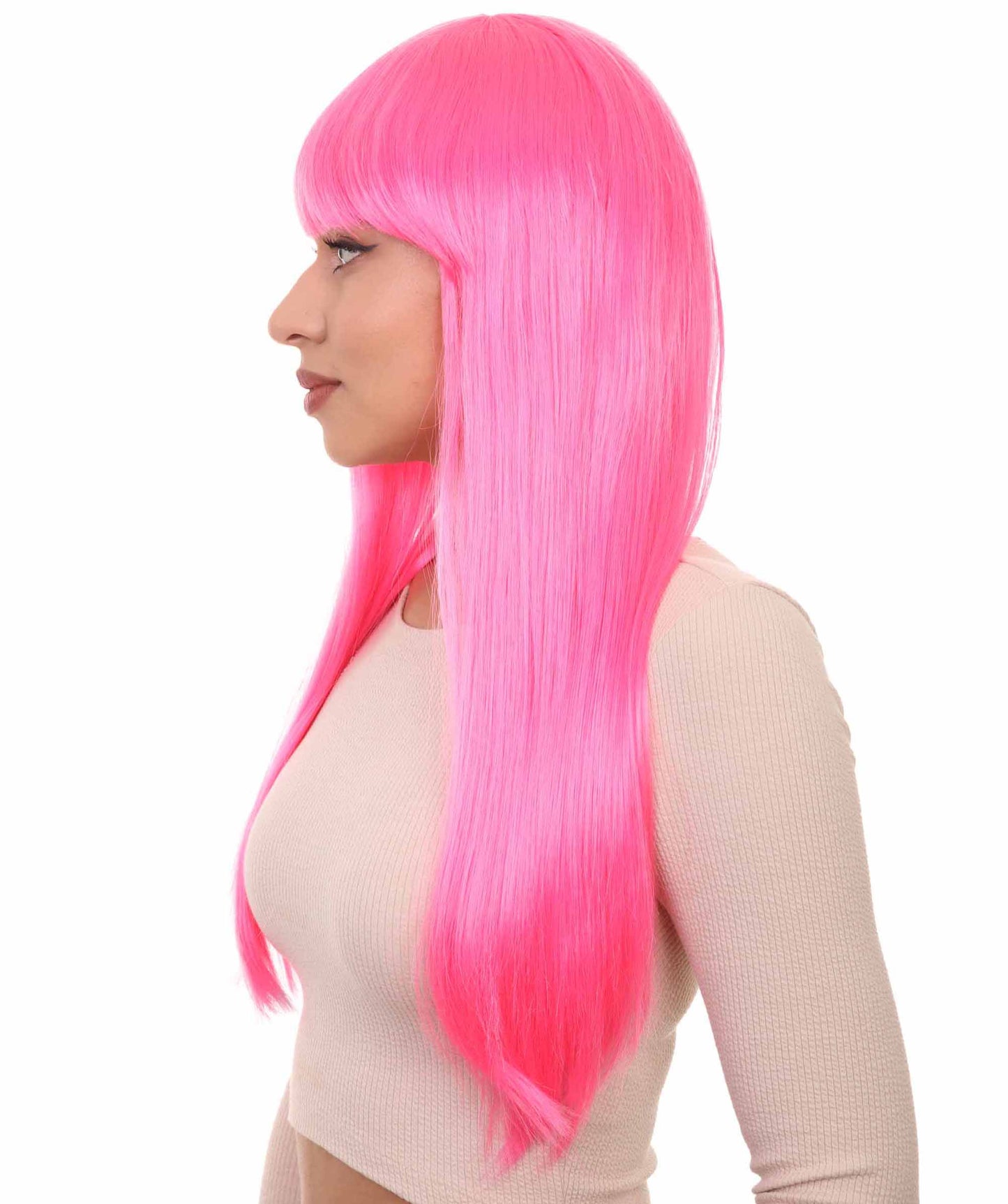 Womens Long Bob Wigs Collections |  Fancy Party Event Ready Halloween Wigs | Premium Breathable Capless Cap