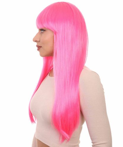 Womens Long Bob Wigs Collections |  Fancy Party Event Ready Halloween Wigs | Premium Breathable Capless Cap