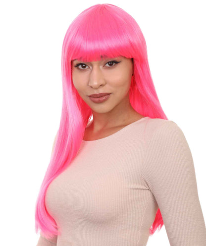 Womens Long Bob Wigs Collections |  Fancy Party Event Ready Halloween Wigs | Premium Breathable Capless Cap