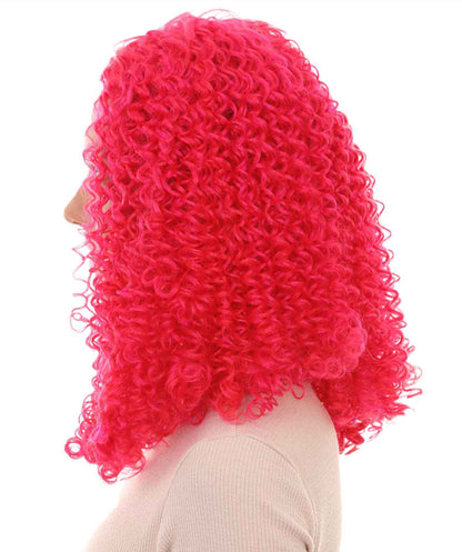 Womens Animation Orange Curly Wig | Orange TV/Movie Wigs | Premium Breathable Capless Cap