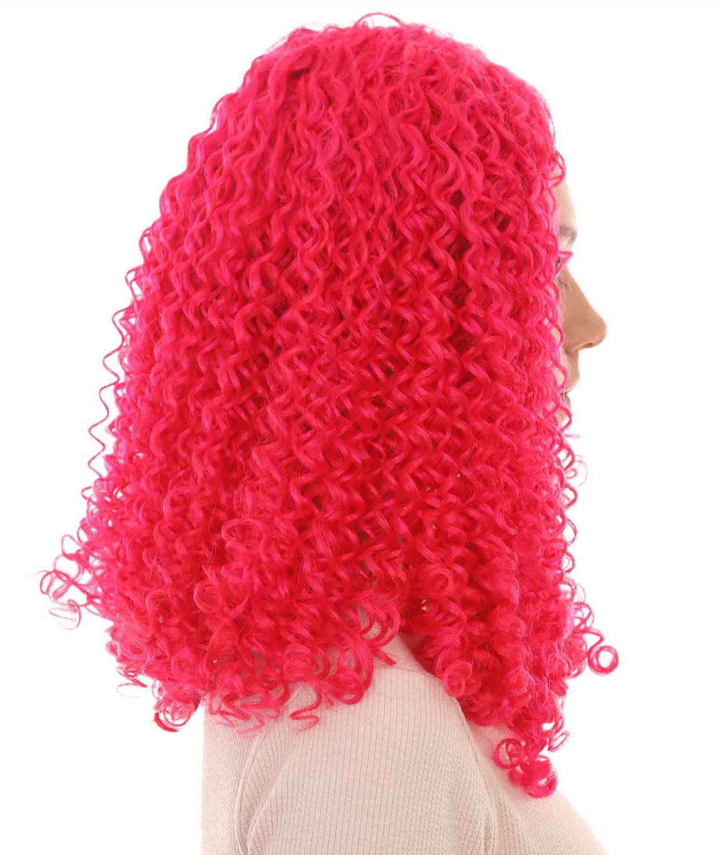 Womens Animation Orange Curly Wig | Orange TV/Movie Wigs | Premium Breathable Capless Cap
