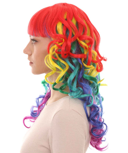 Long Curly Colorful Wig