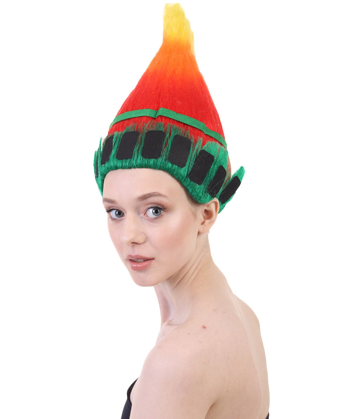 Fun Troll Wigs| Multiple Snack and Flag Options | Premium Breathable Capless Cap