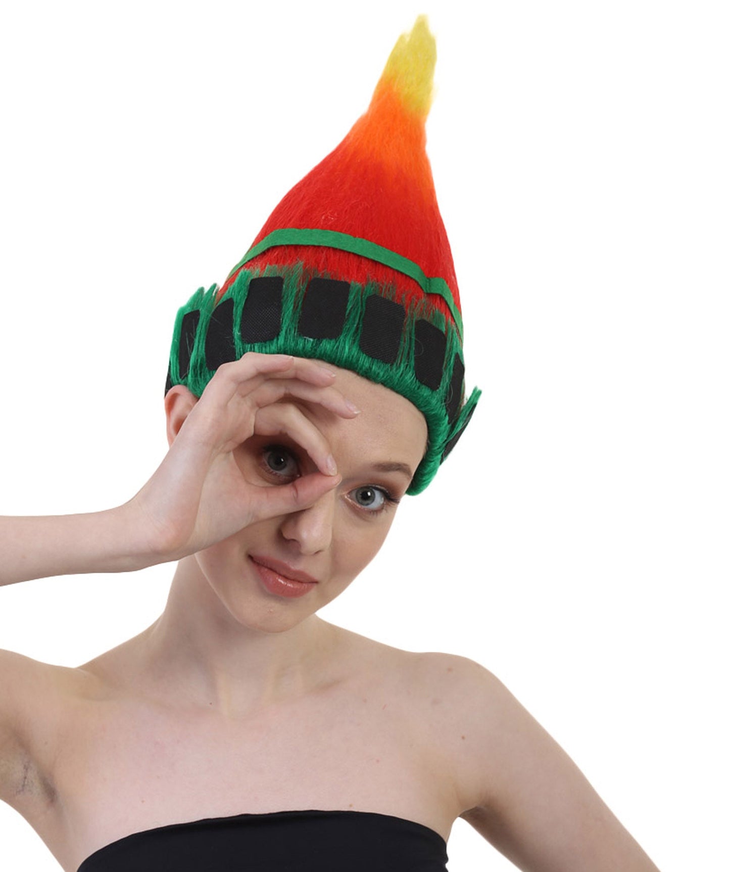 Fun Troll Wigs| Multiple Snack and Flag Options | Premium Breathable Capless Cap