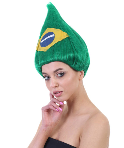 Unisex Flag Troll Wigs Collections| Premium Breathable Capless Cap