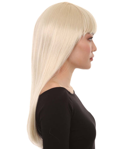 Womens Long Bob Wigs Collections |  Fancy Party Event Ready Halloween Wigs | Premium Breathable Capless Cap