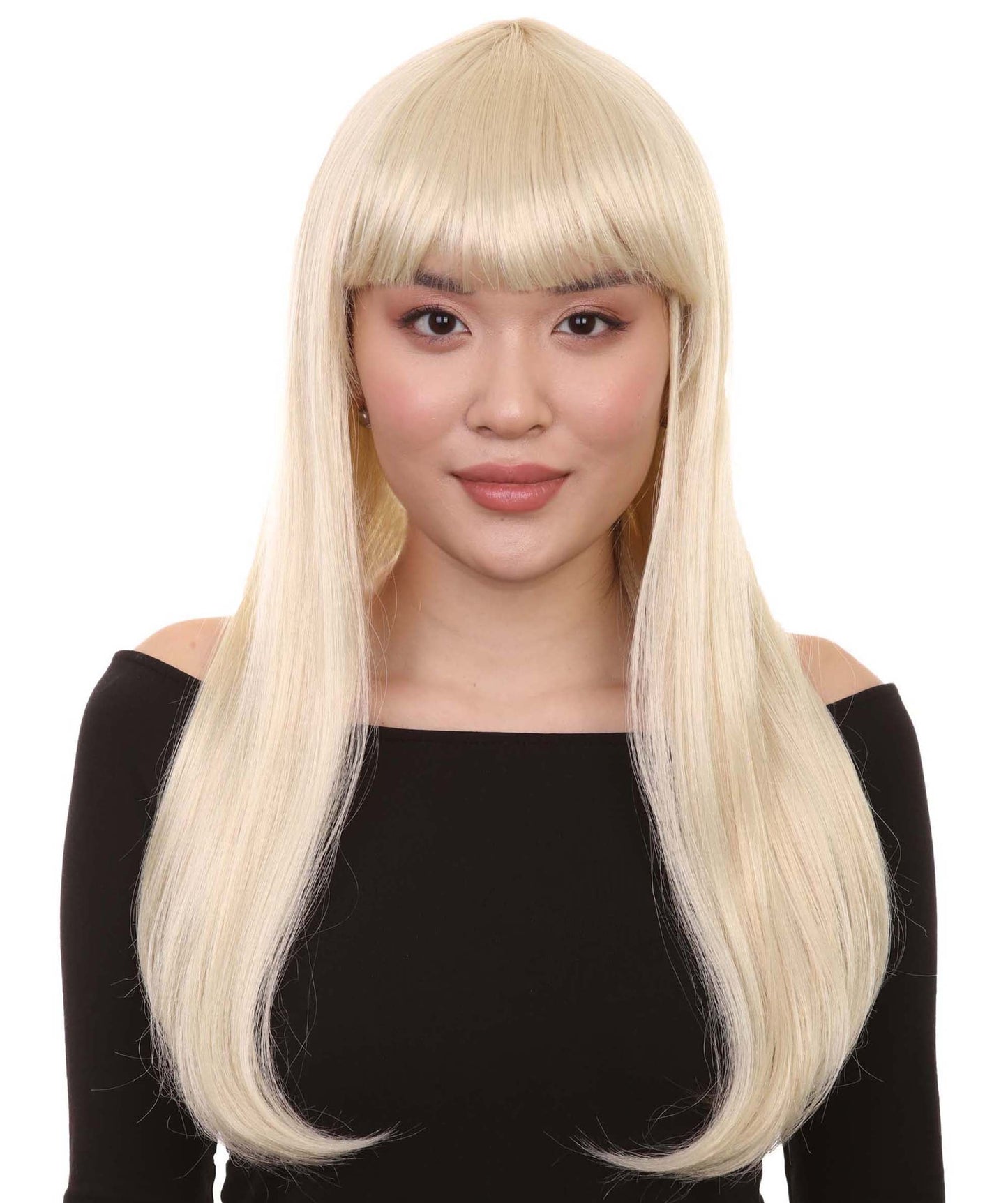 Womens Long Bob Wigs Collections |  Fancy Party Event Ready Halloween Wigs | Premium Breathable Capless Cap