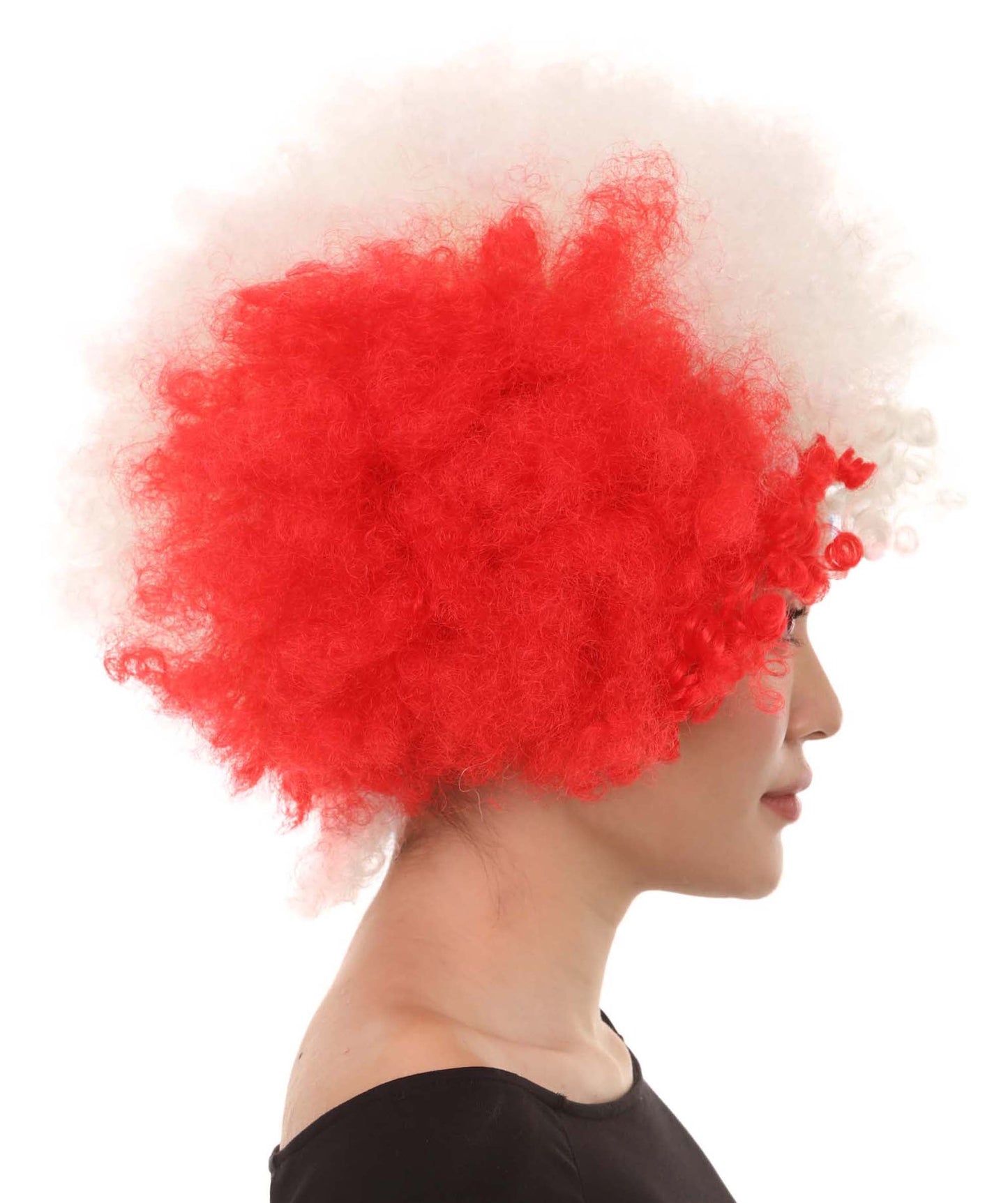 France National Flag Afro Wig