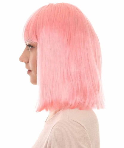 Pink Bob-Styled Cosplay Wig