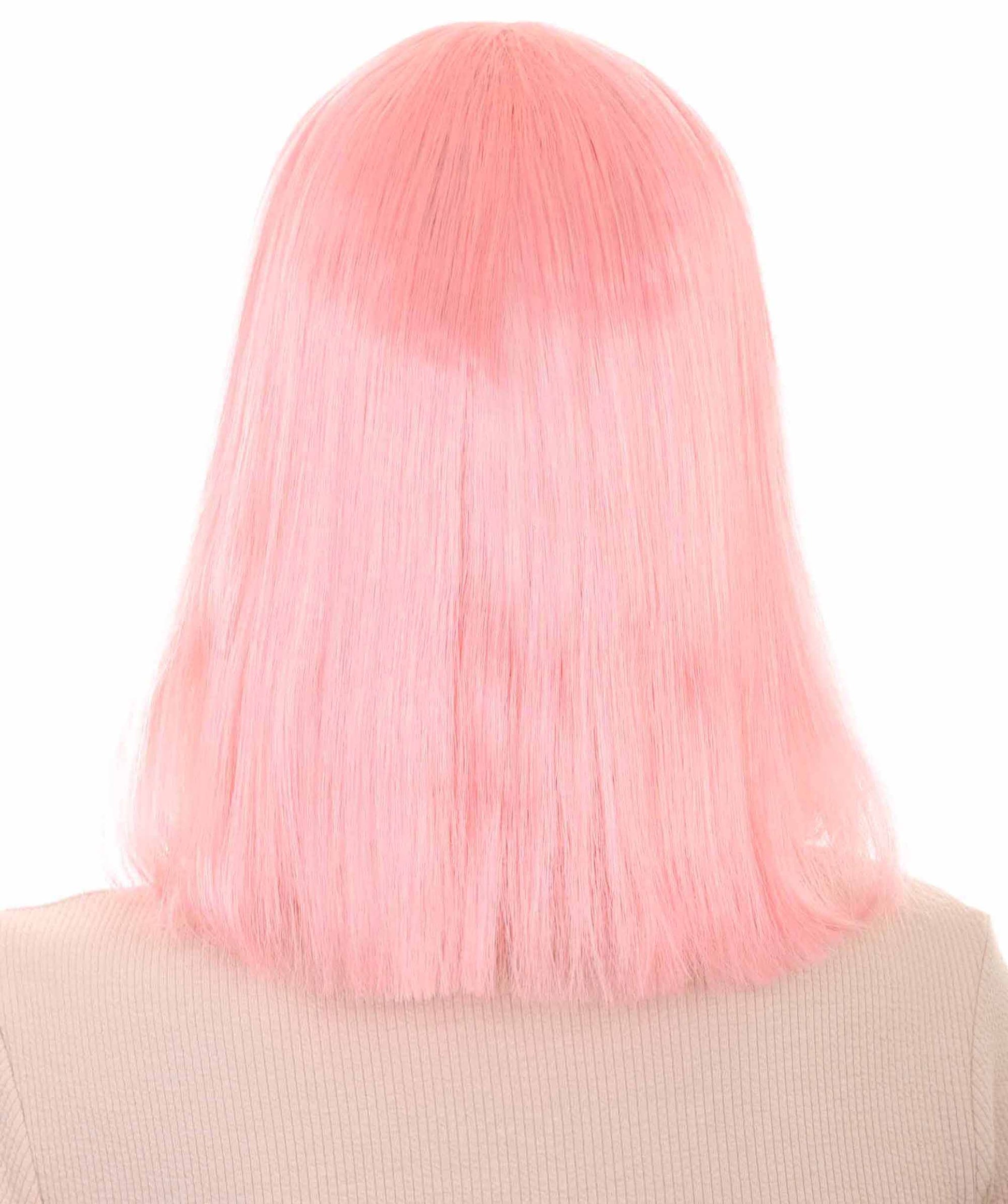 Pink Bob-Styled Cosplay Wig