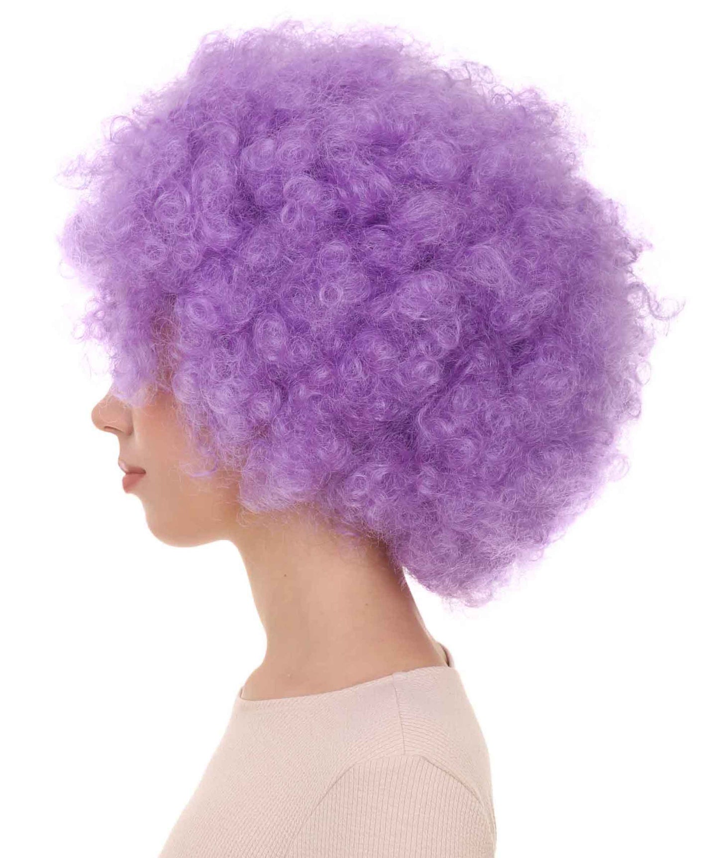 Short Afro Clown Unisex Wig | Fancy Halloween Wig Premium Breathable Capless Cap | Multicolor Options