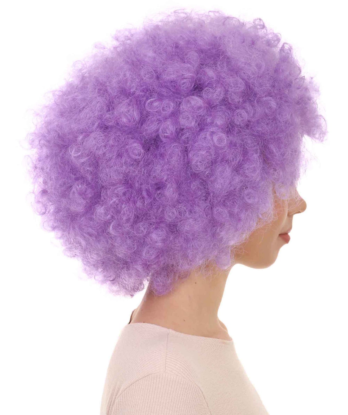 Short Afro Clown Unisex Wig | Fancy Halloween Wig Premium Breathable Capless Cap | Multicolor Options