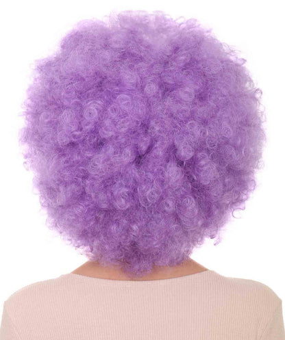 Short Afro Clown Unisex Wig | Fancy Halloween Wig Premium Breathable Capless Cap | Multicolor Options