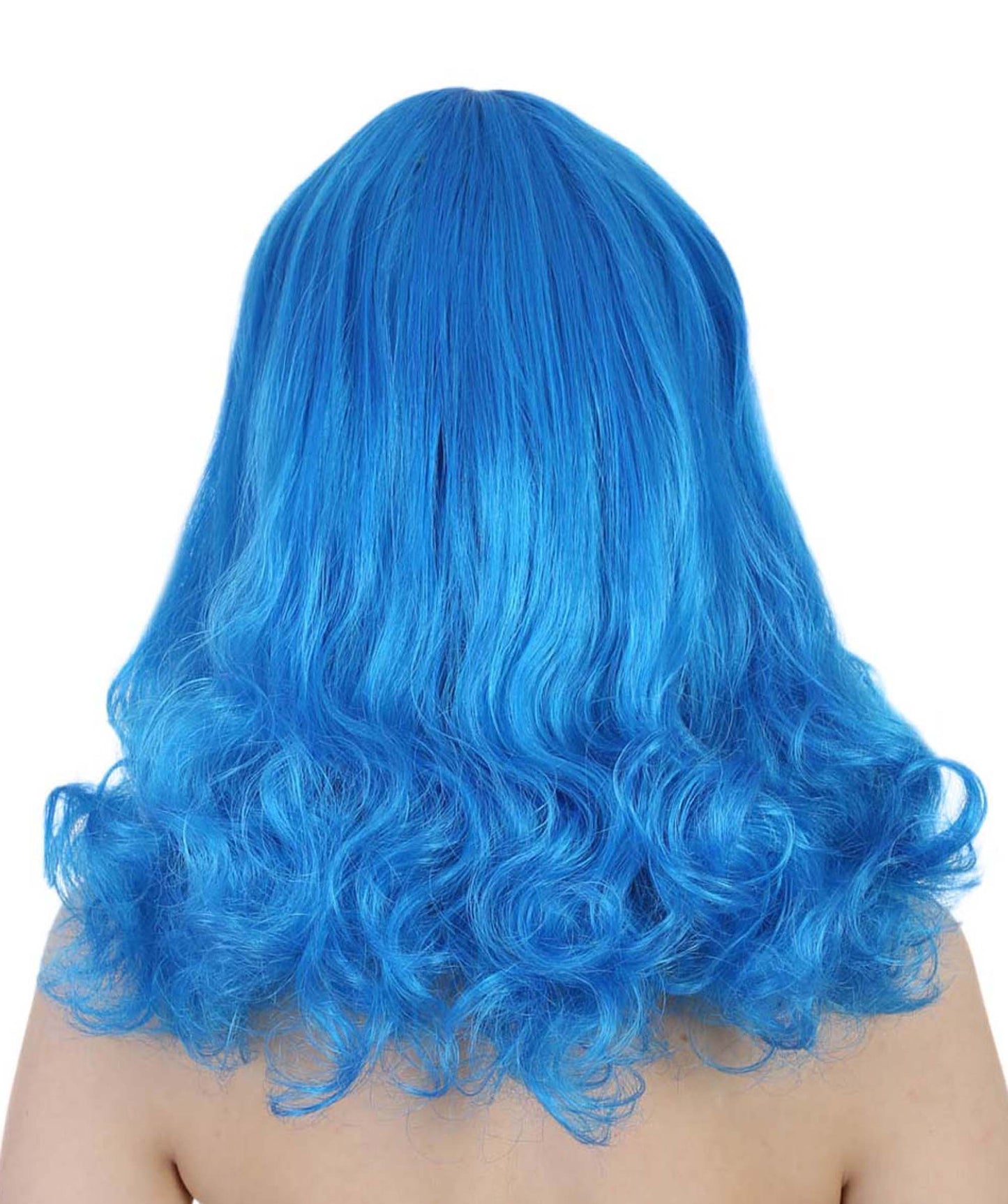 Blue Angel Womens Wig | Long Curly Fashion Cosplay Halloween Wig