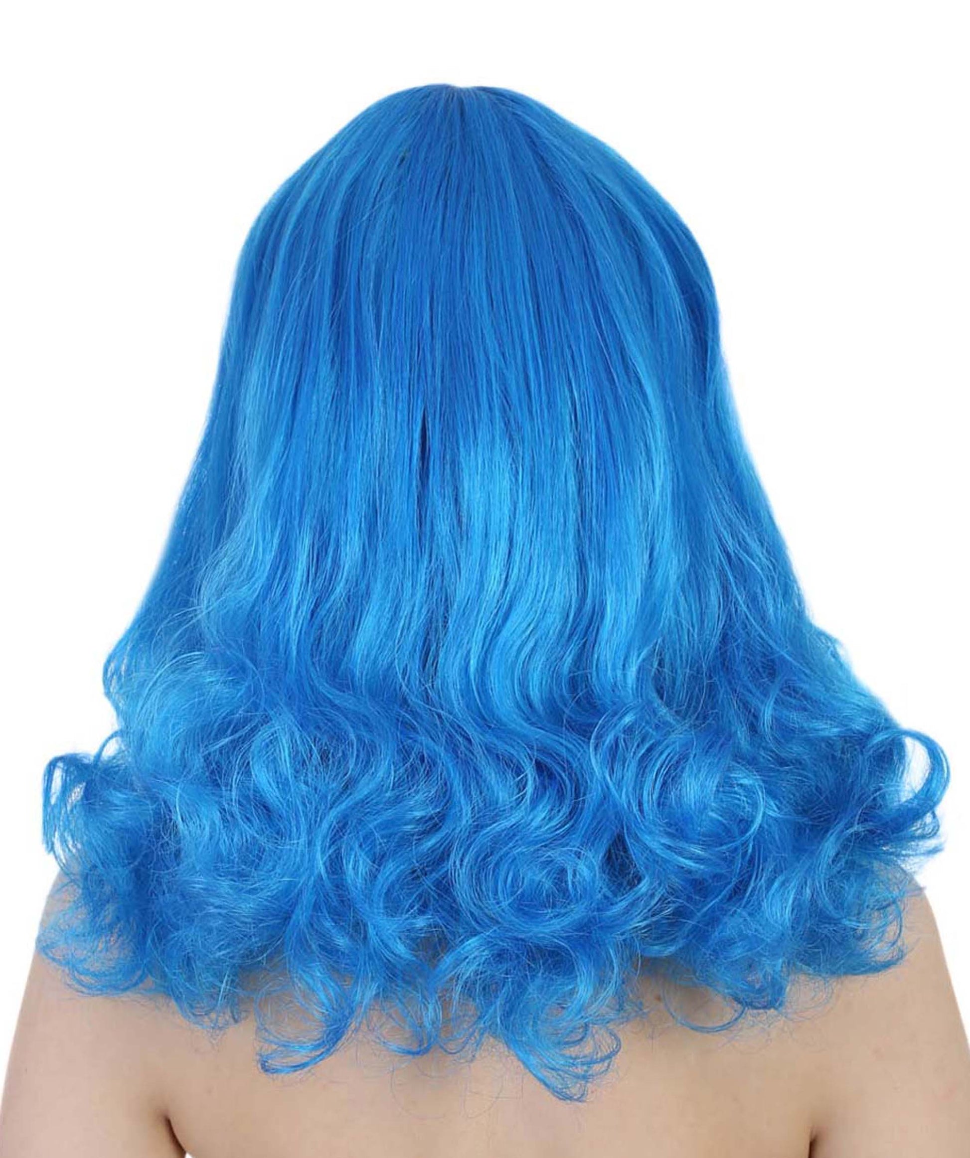 Blue Angel Womens Wig | Long Curly Fashion Cosplay Halloween Wig