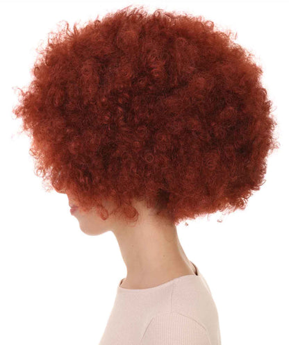 Short Afro Clown Unisex Wig | Fancy Halloween Wig Premium Breathable Capless Cap | Multicolor Options