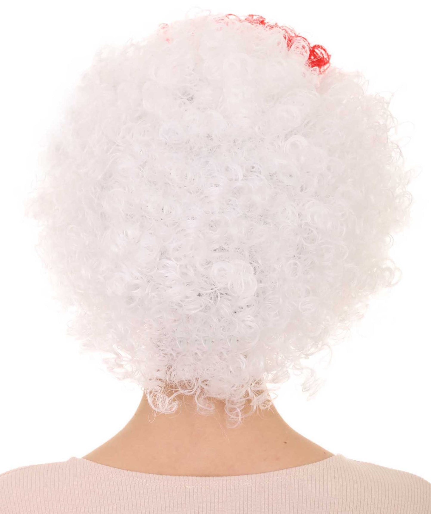 Japan Flag Afro Red and White Wig